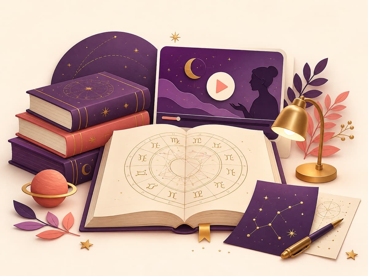 Книги, видеоуроки и материалы для изучения астрологии